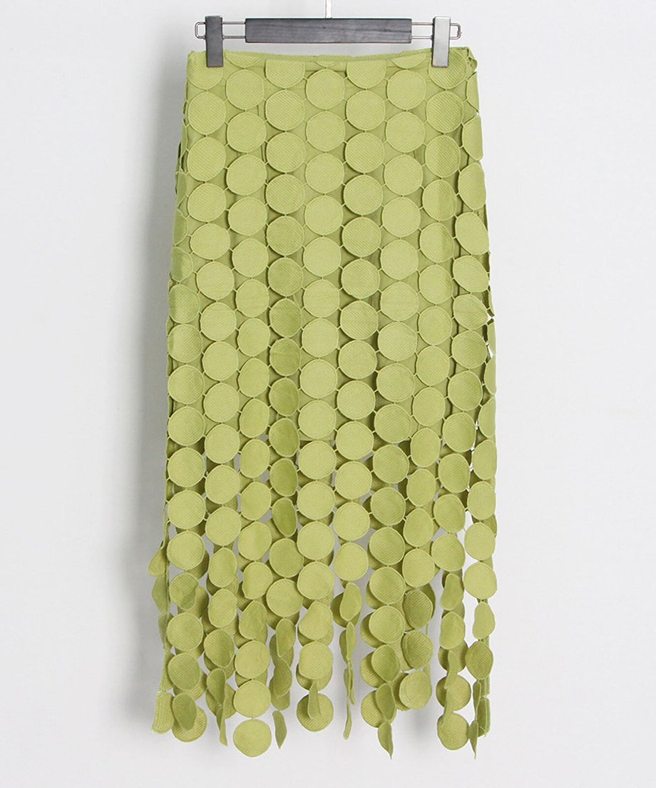 Dot Tassel Skirt