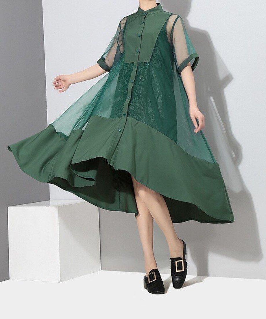 See-through Fishtail Dress