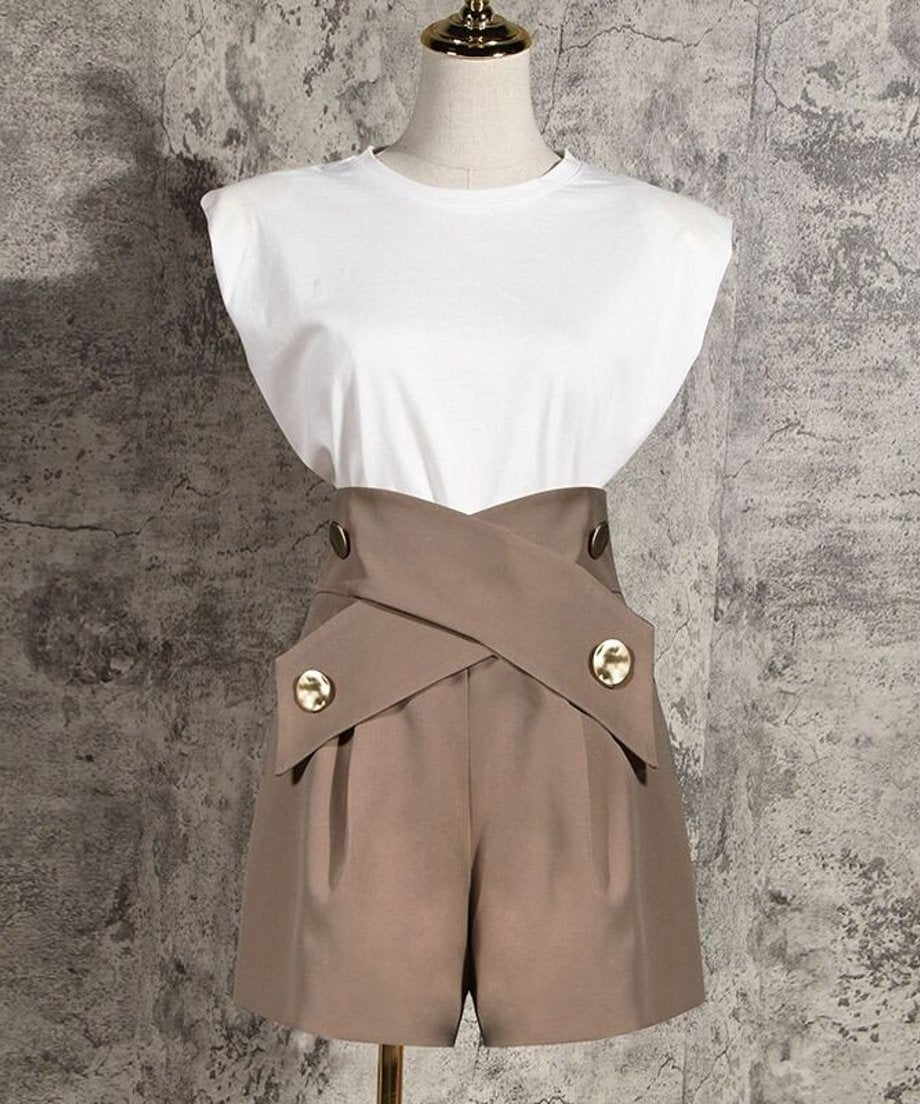 Side Button Shorts