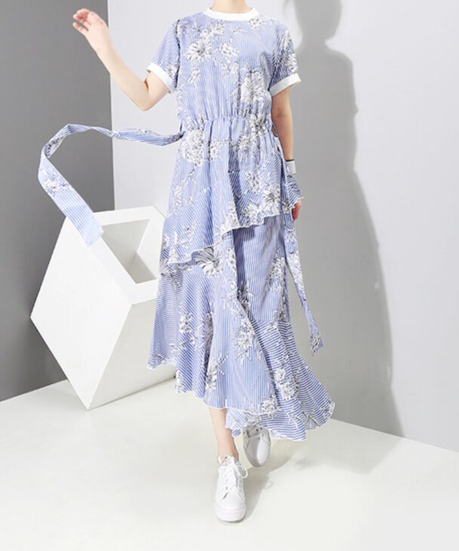 Swirl Veer Dress