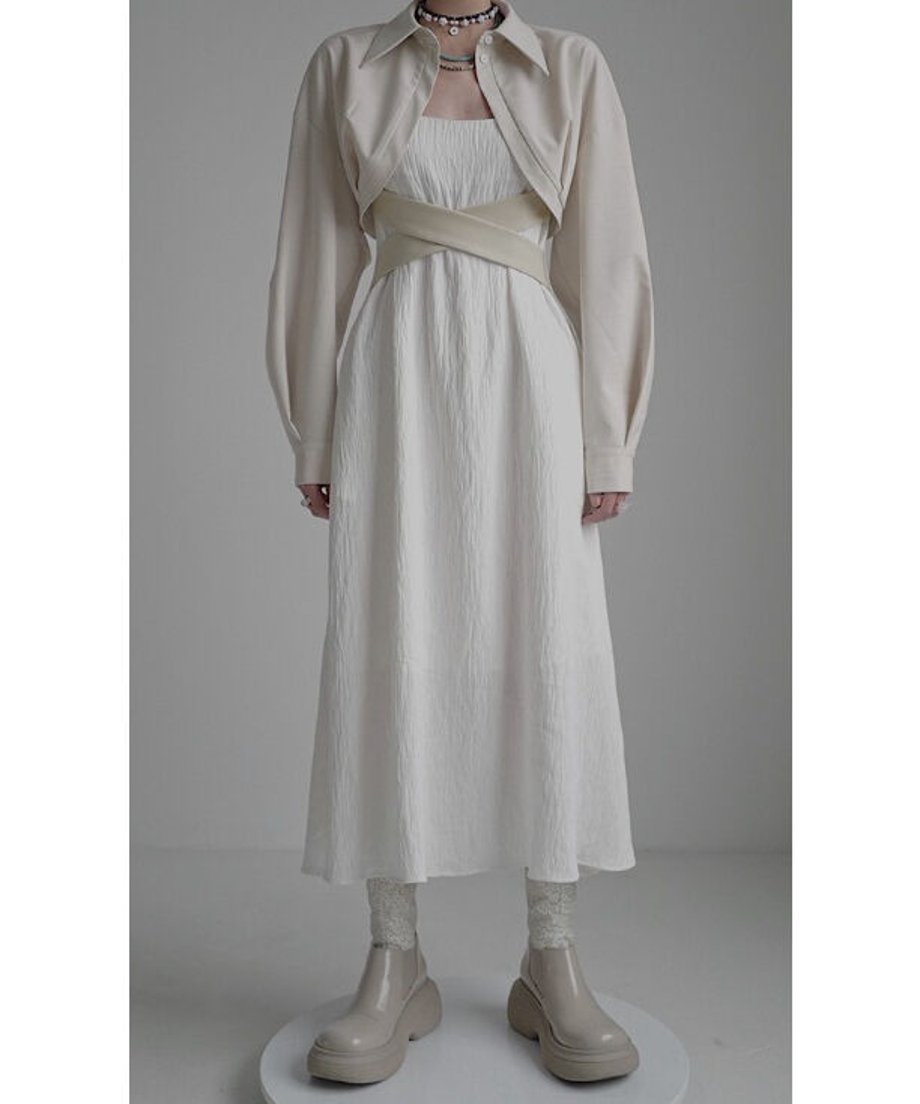Round Tail Cropped Blouse