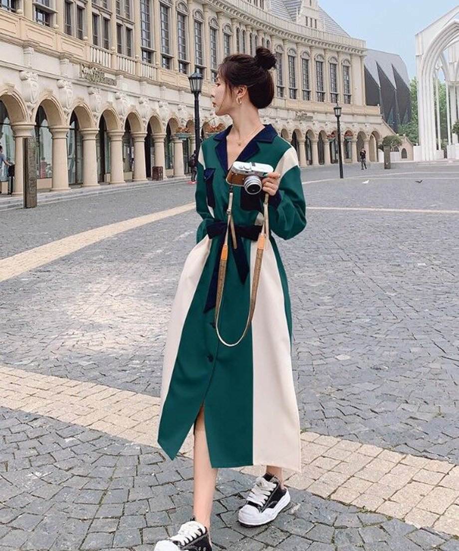 Color Blocking Dress