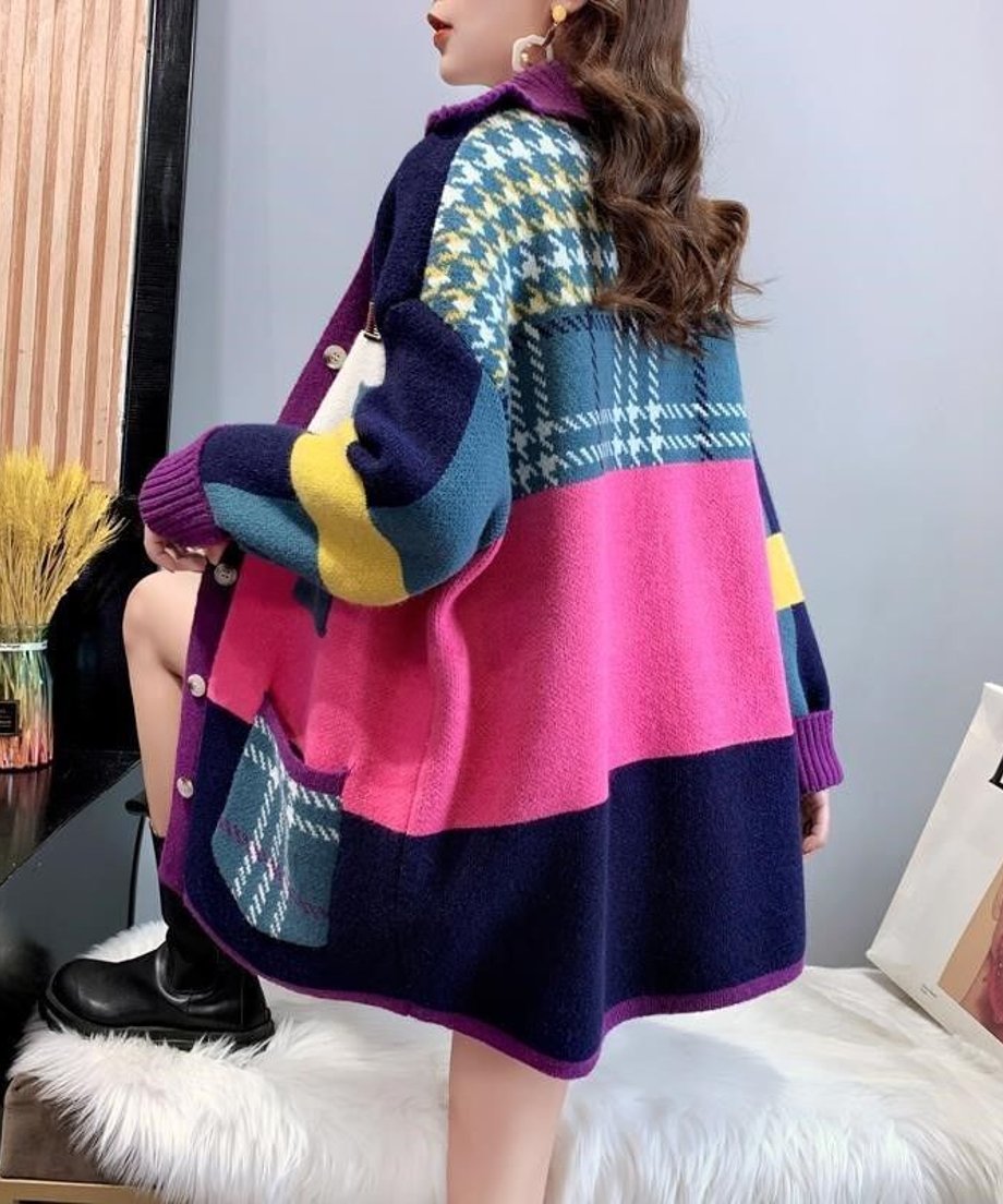 Panel Knit Cardigan