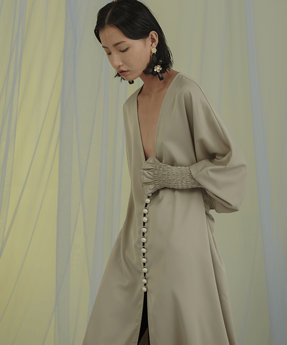 Drape Belted Deep V Cardigan