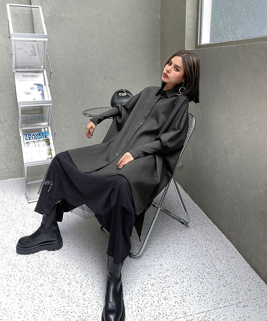 Oversized Cape Shirt