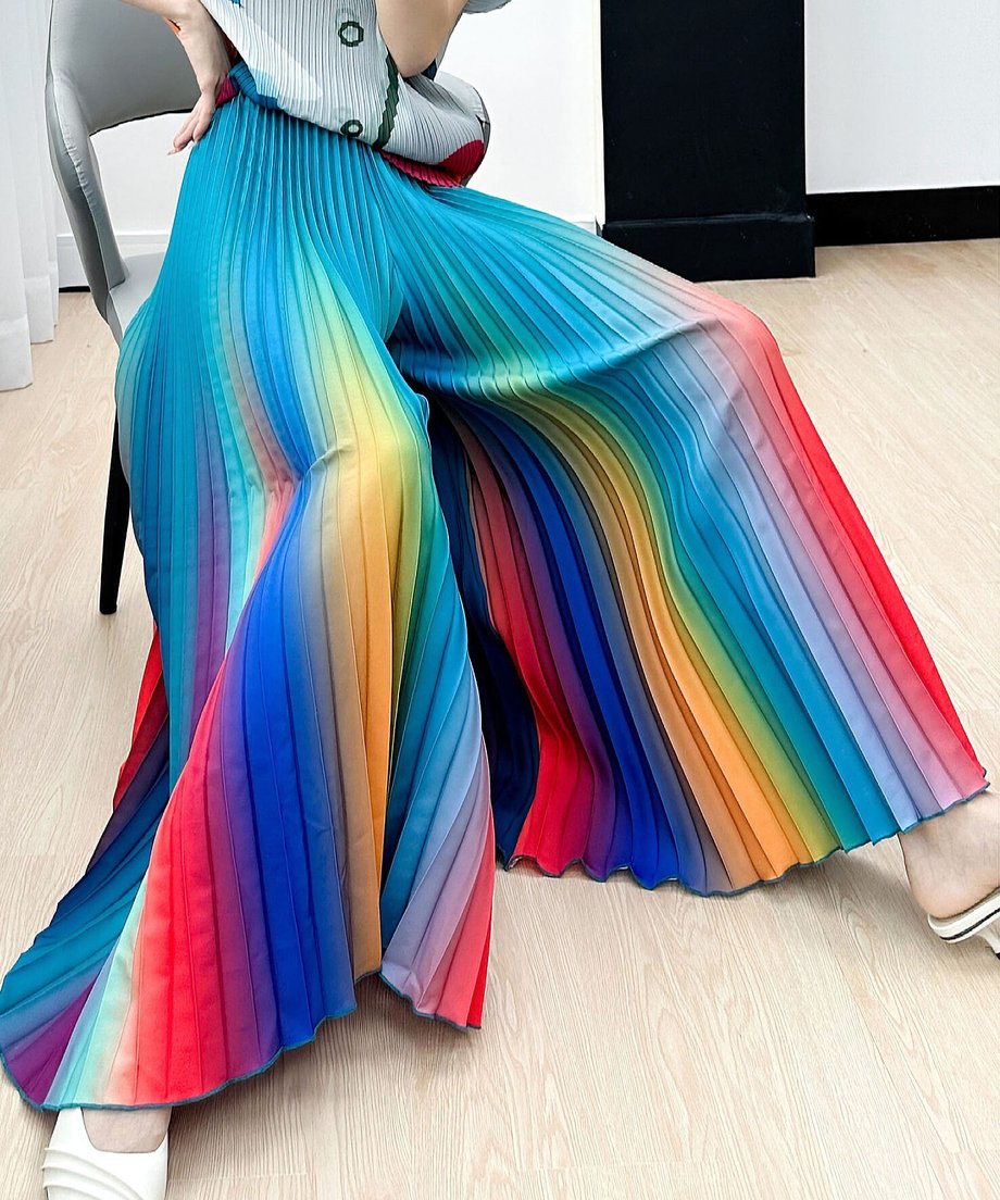 Gradation Pleat Pants