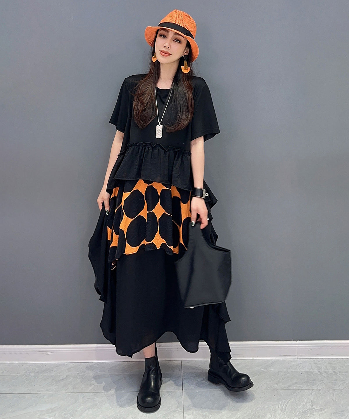 Dot Tiered Dress