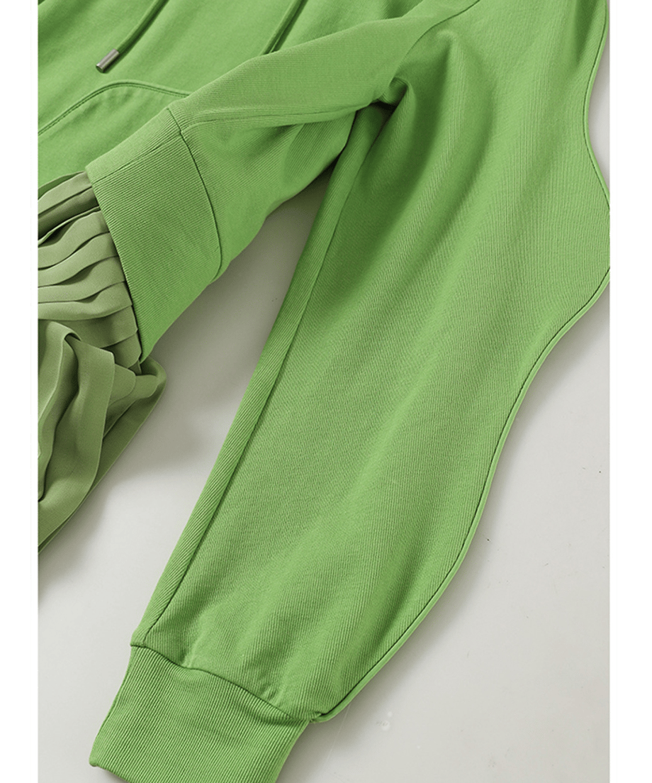 Pleated Hoodie Dress