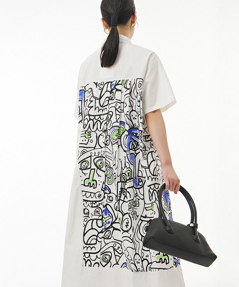 Graphic Art Printed Dress