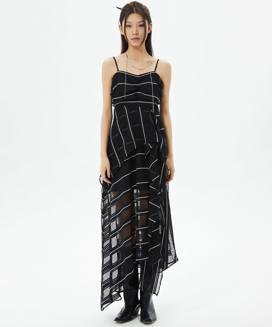 U-neck See-through Top