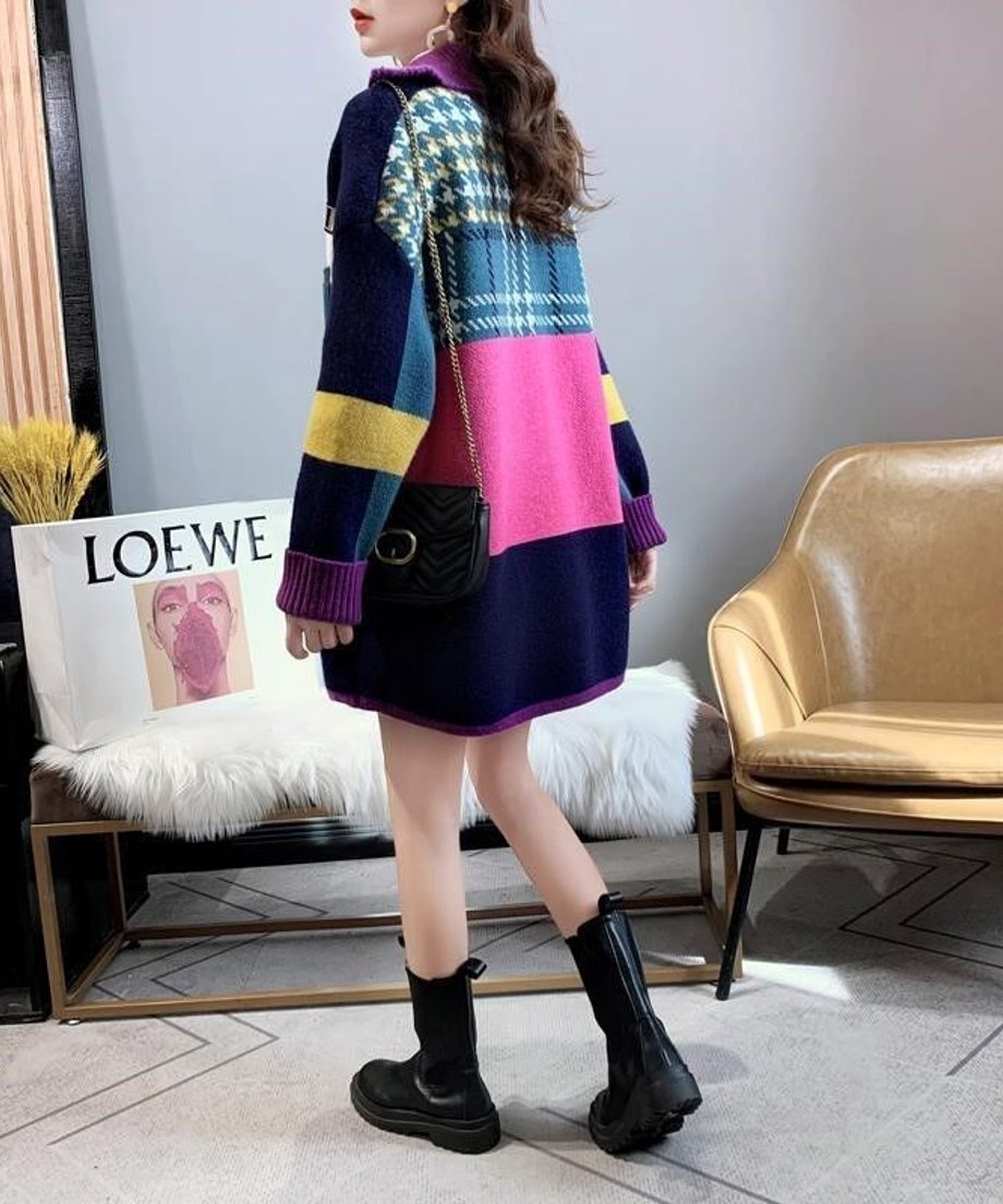 Panel Knit Cardigan