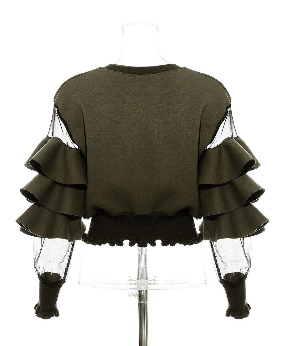 Mesh Sleeve Top