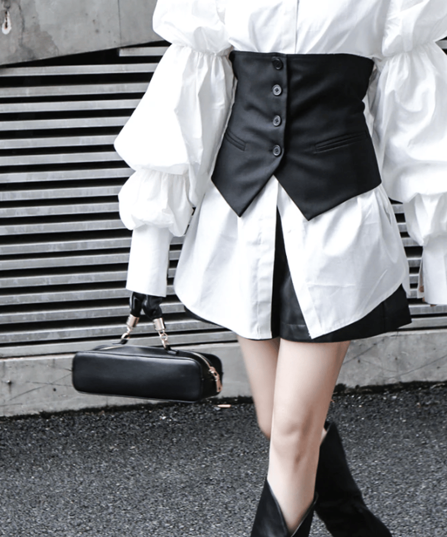 Volume Sleeve Oversized Shirt