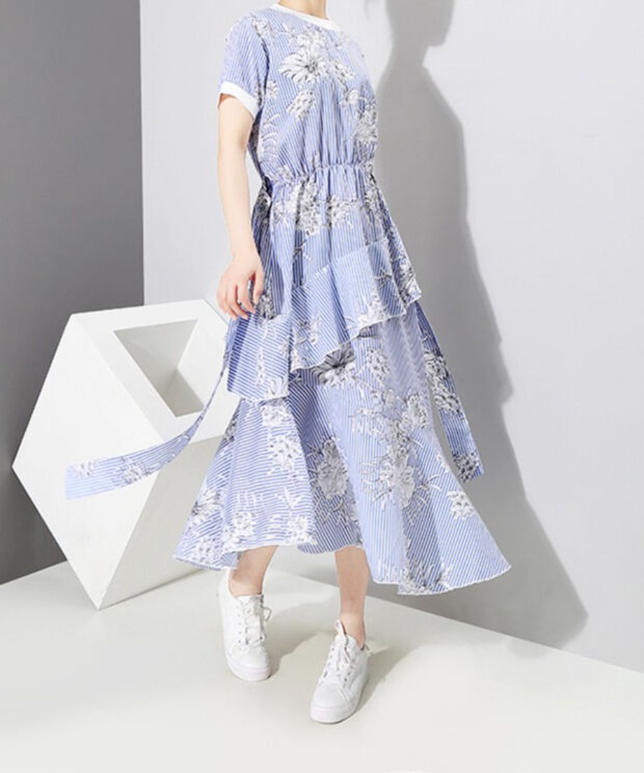 Swirl Veer Dress