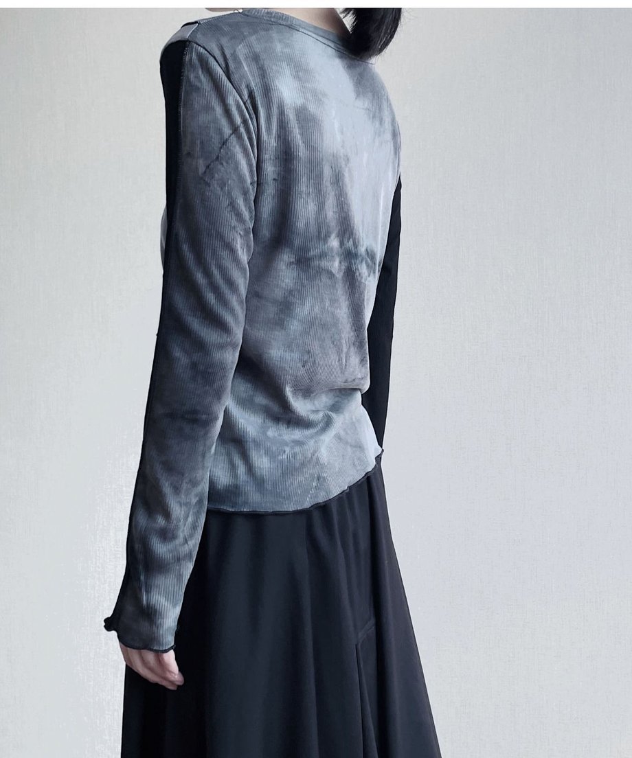 Boat-neck Blocking Top