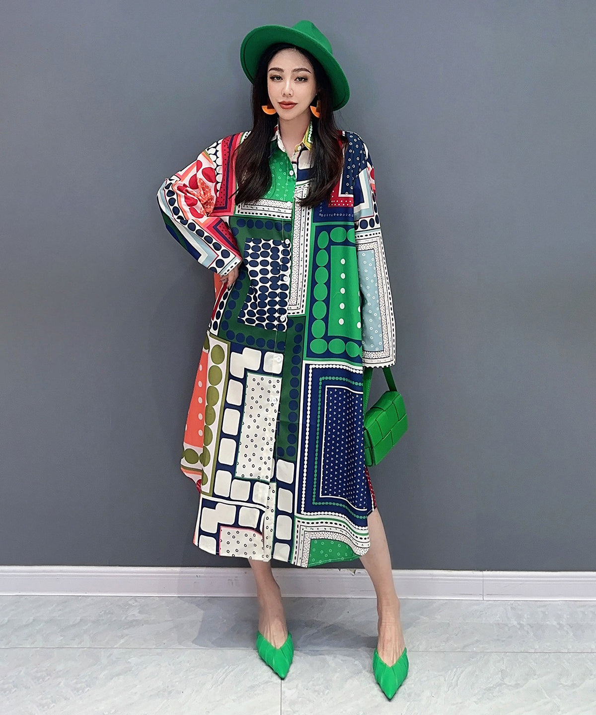 Panel Print Dress