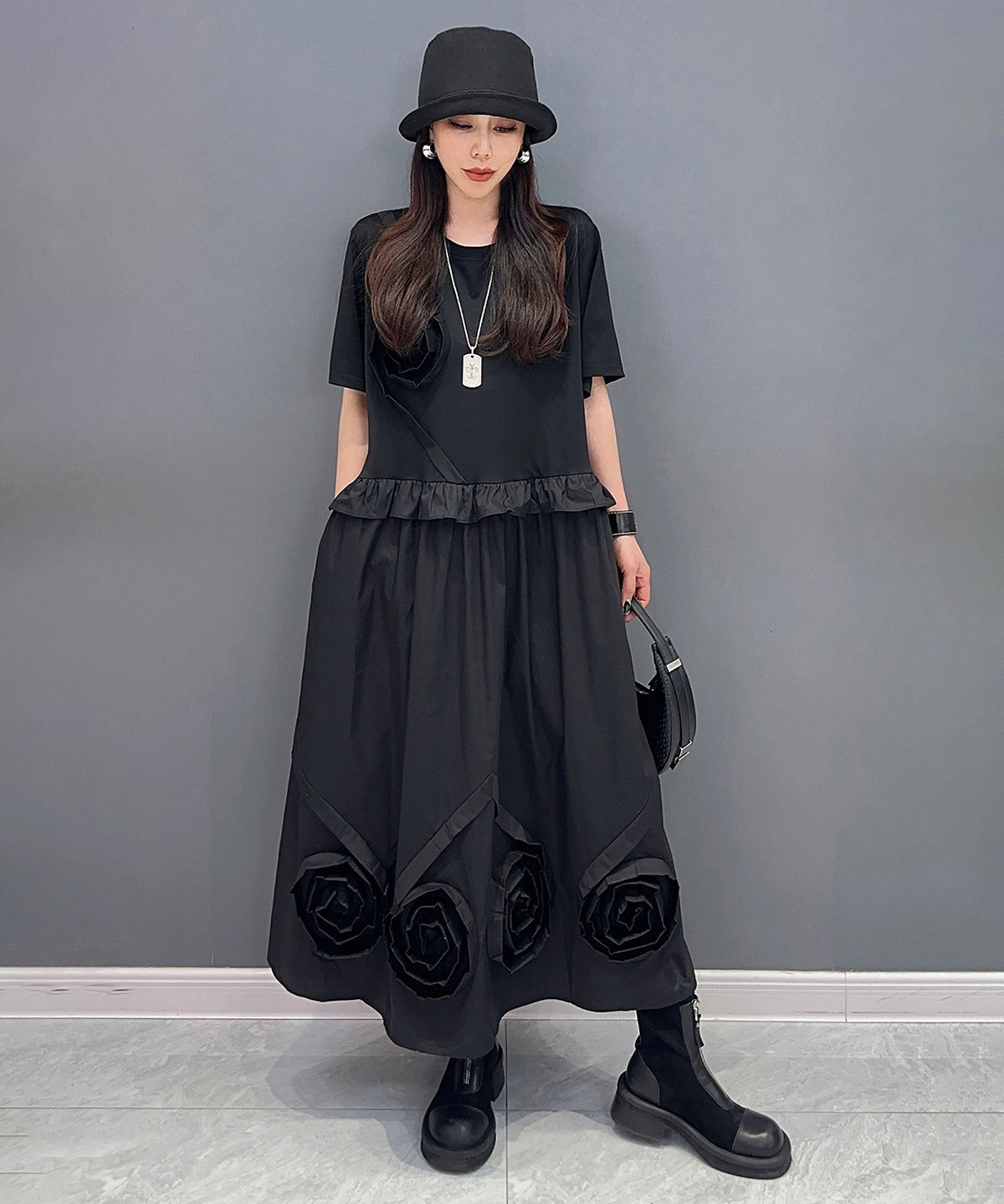Three-dimensional Flower Dress