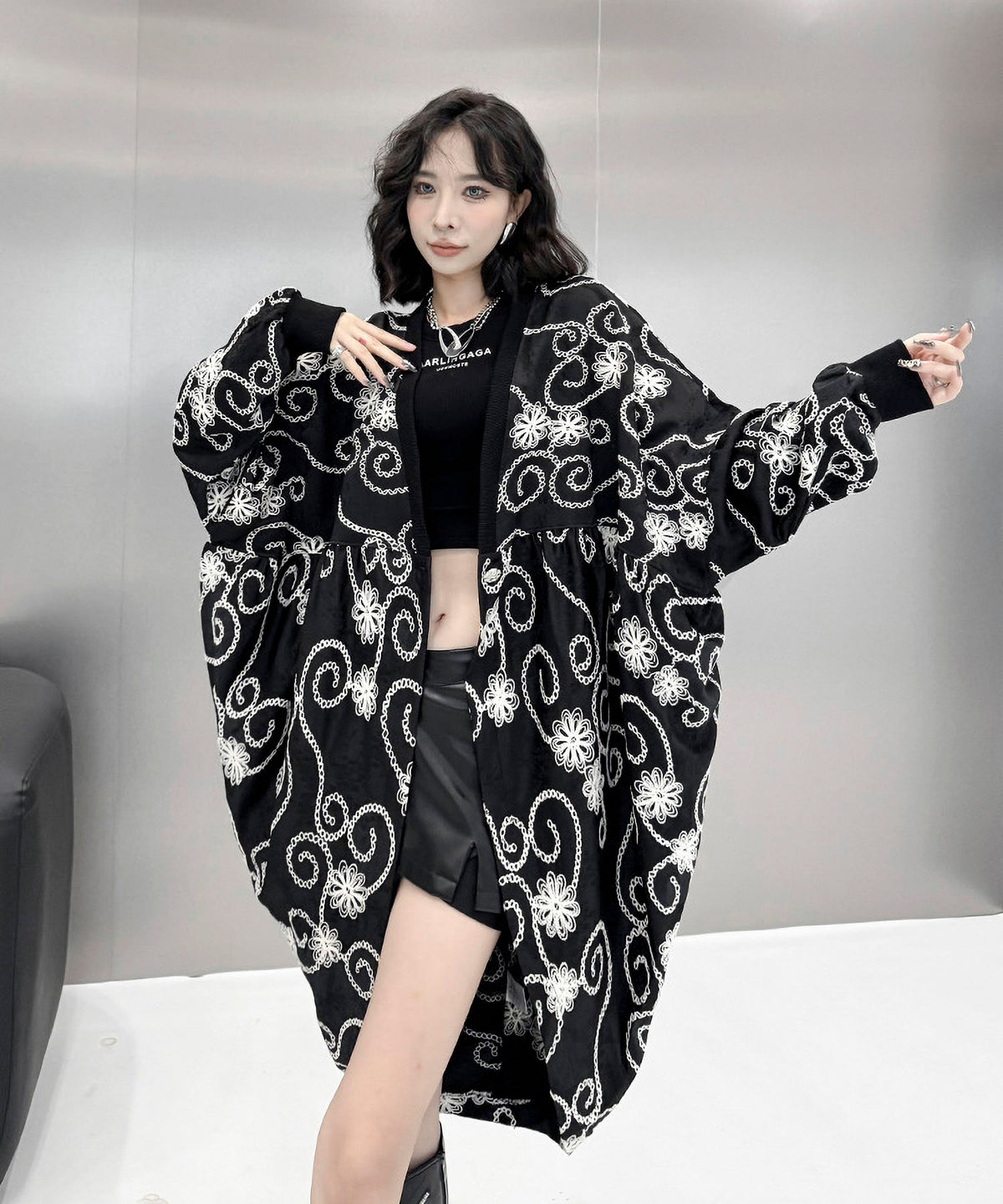 Flower Embroidery Cardigan