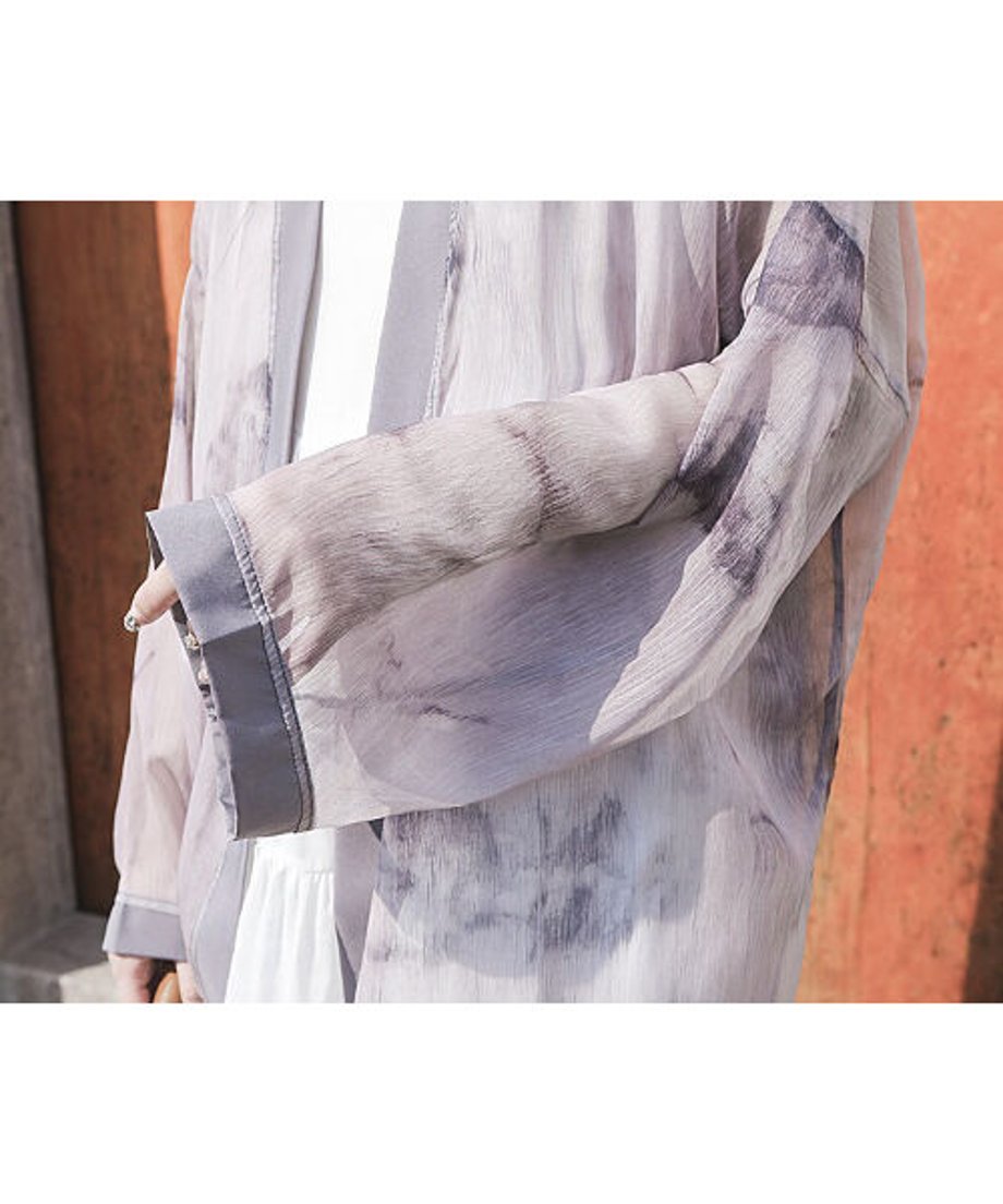 Ink Sheer Loose Cardigan