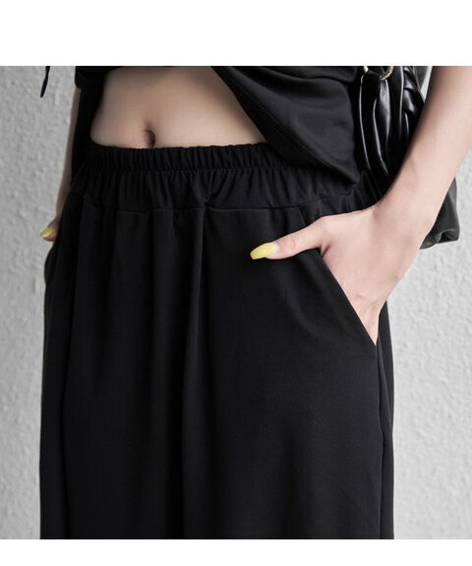 Asymmetric Half Pants