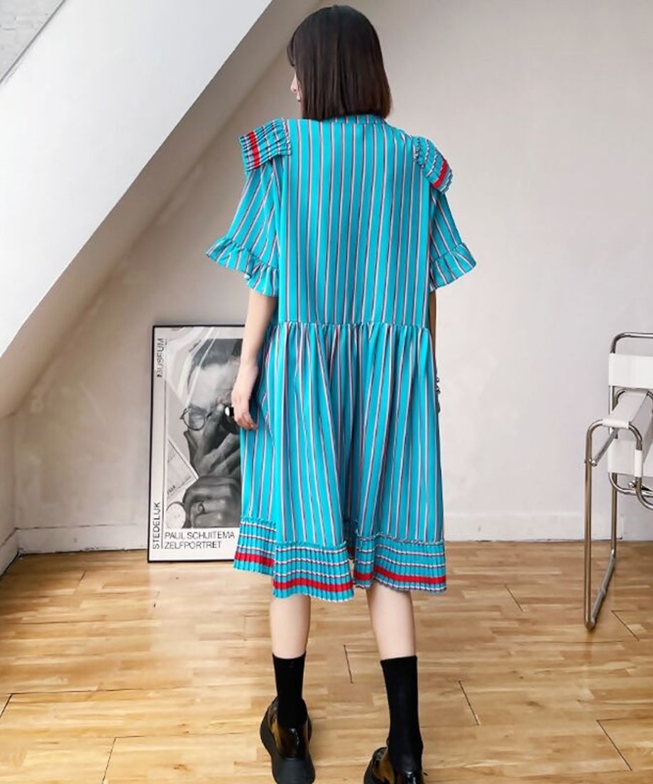 Frilly Pleated Dress
