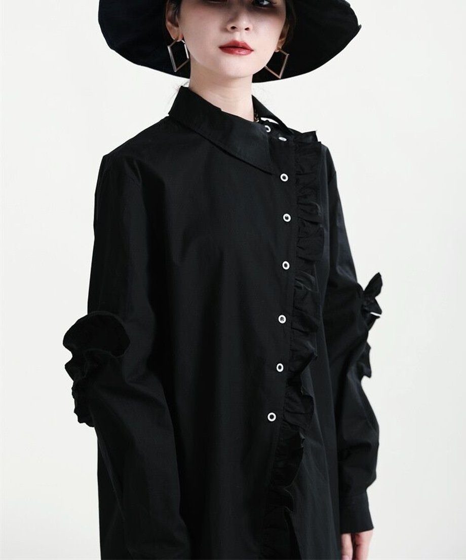 Frill Placket Blouse