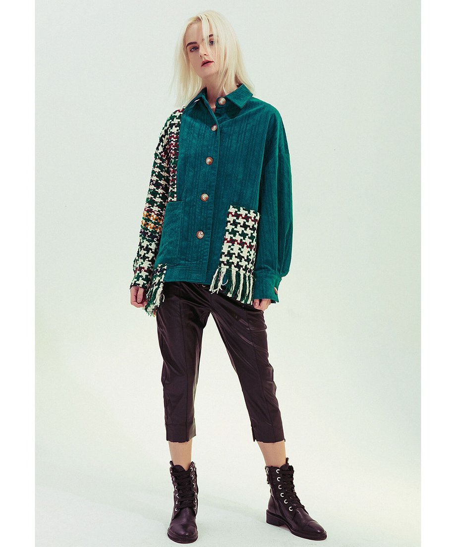 Patchwork Fringe Jacket