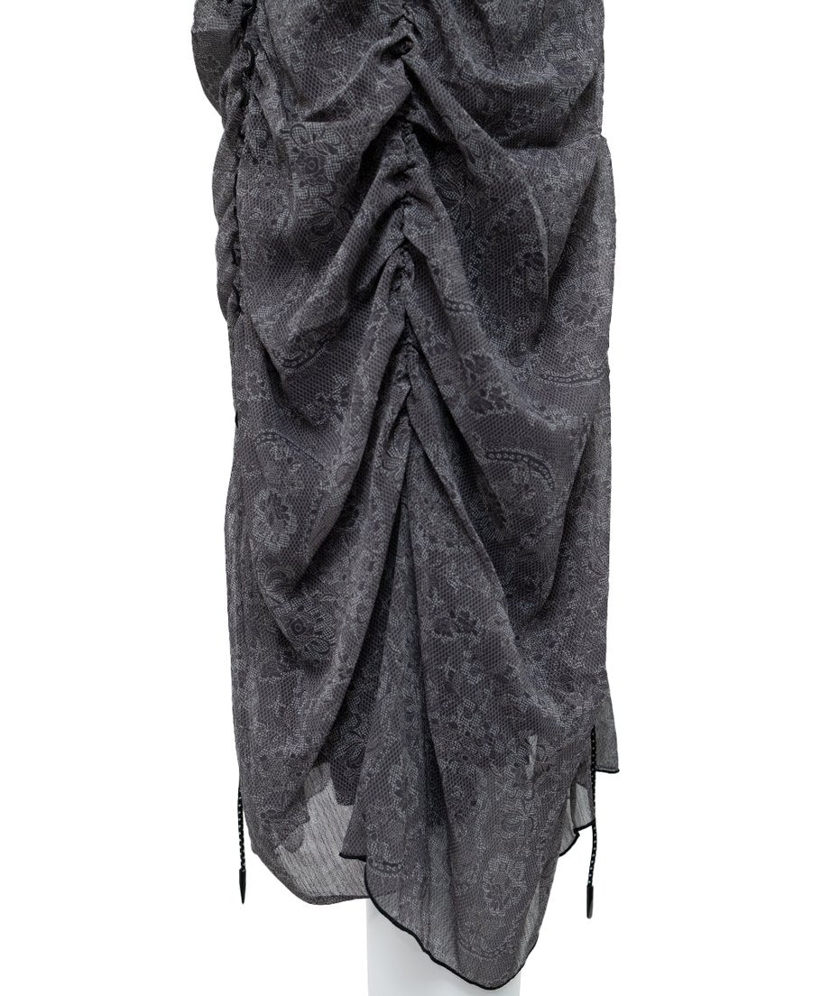 Drape Gather Lace Skirt