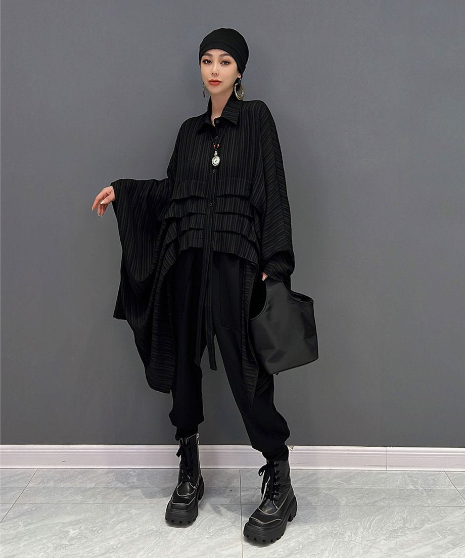 Pleated Layered Volume Shirt