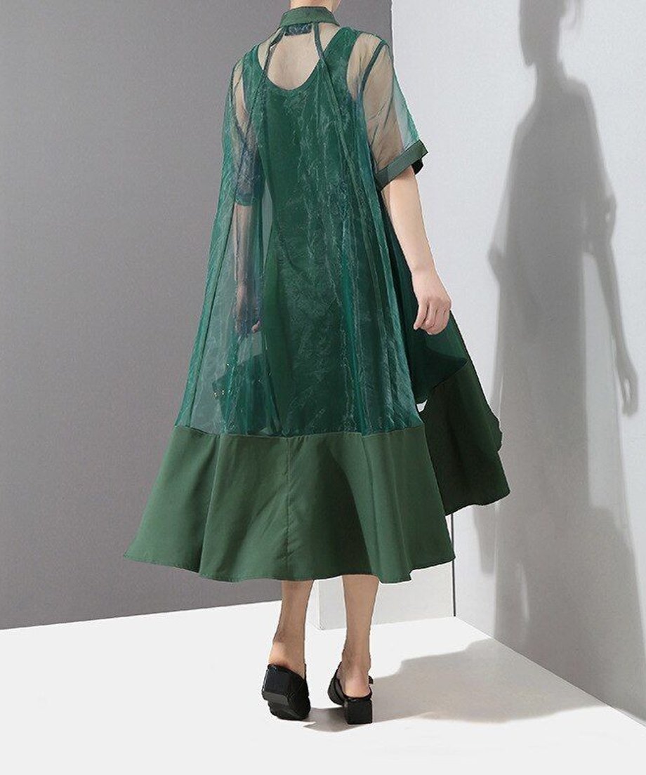 See-through Fishtail Dress