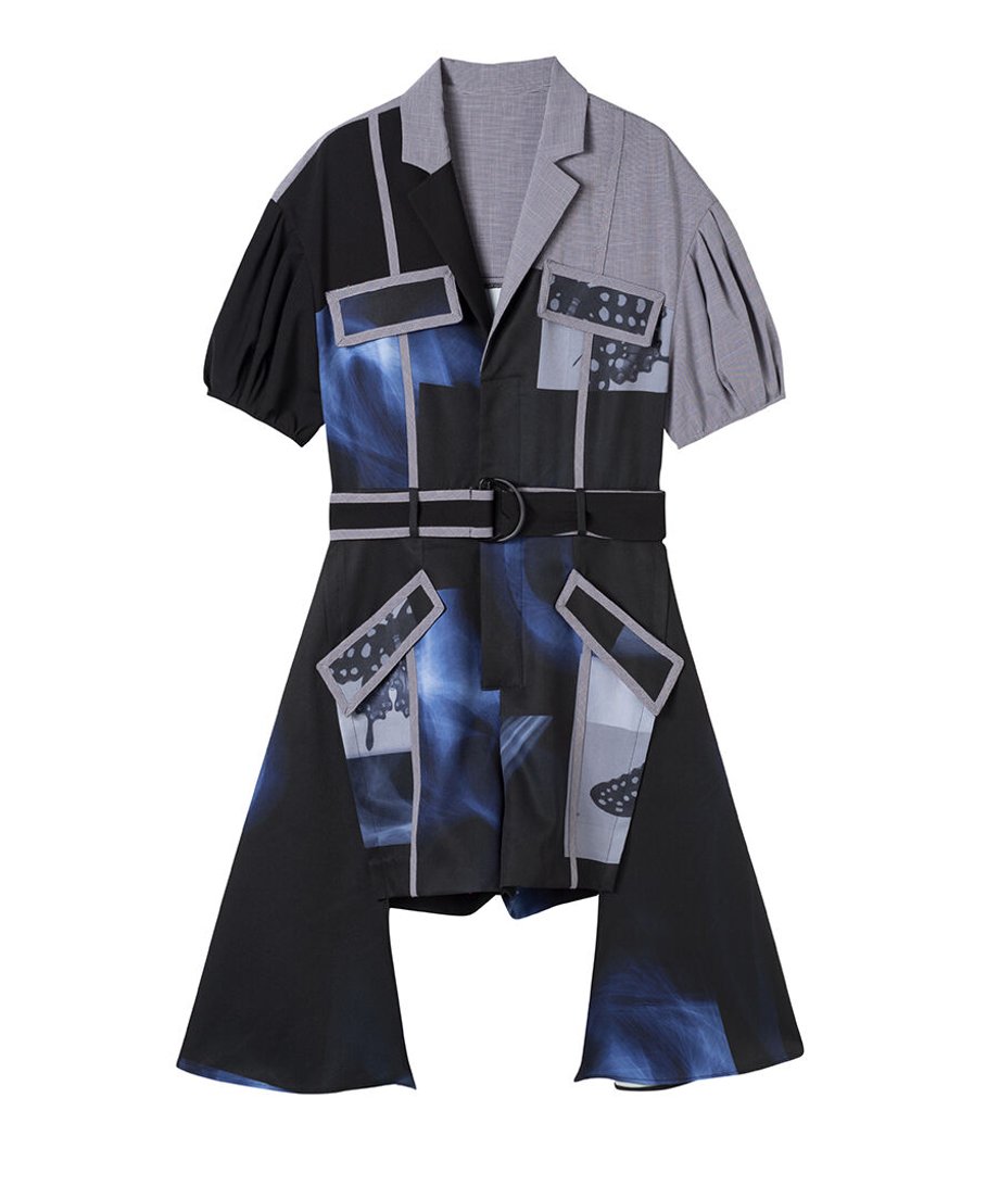 Puff Sleeve Short Overalls