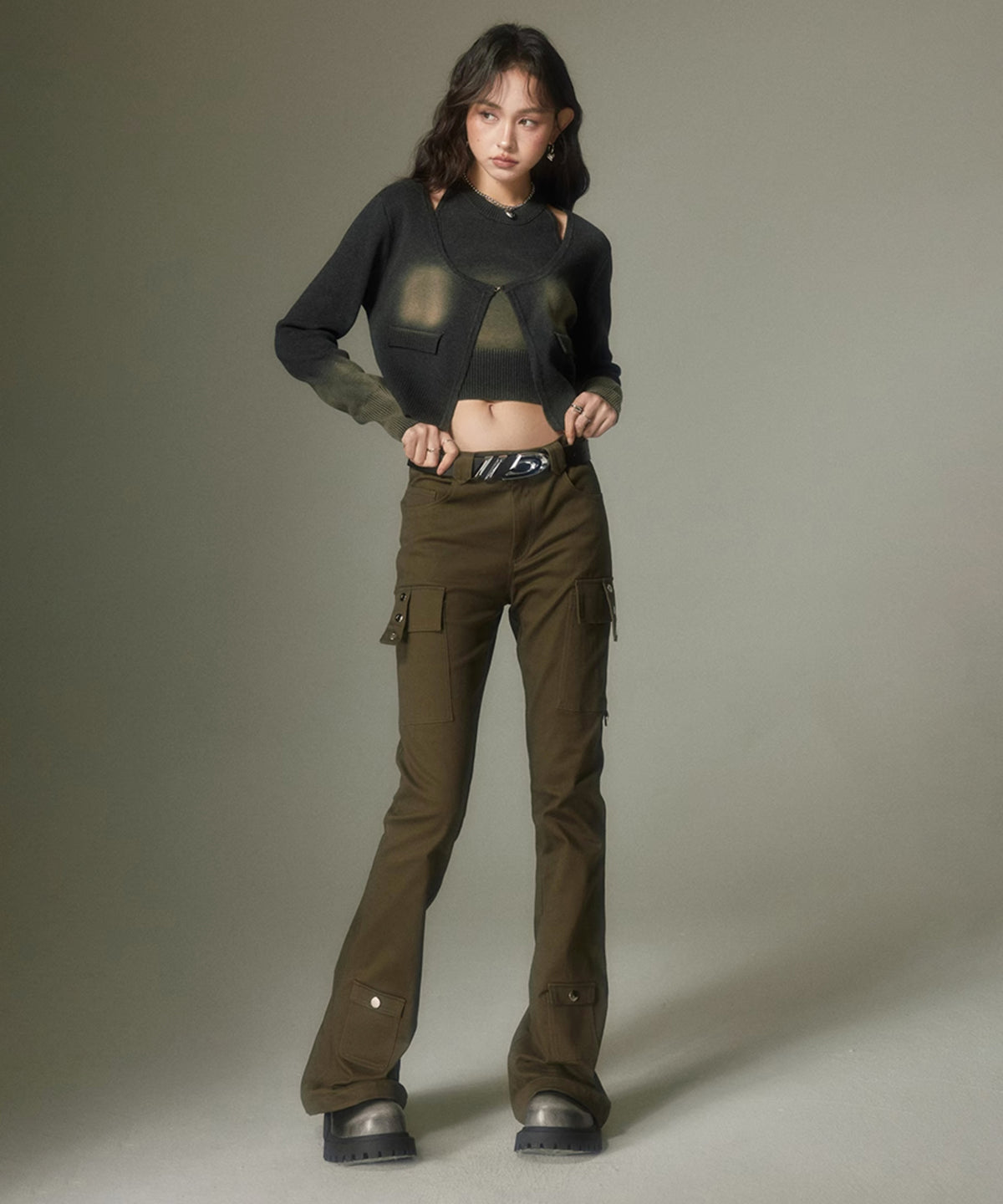 Straight Micro Flare Pants