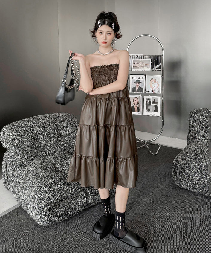 Gathering Flare Skirt
