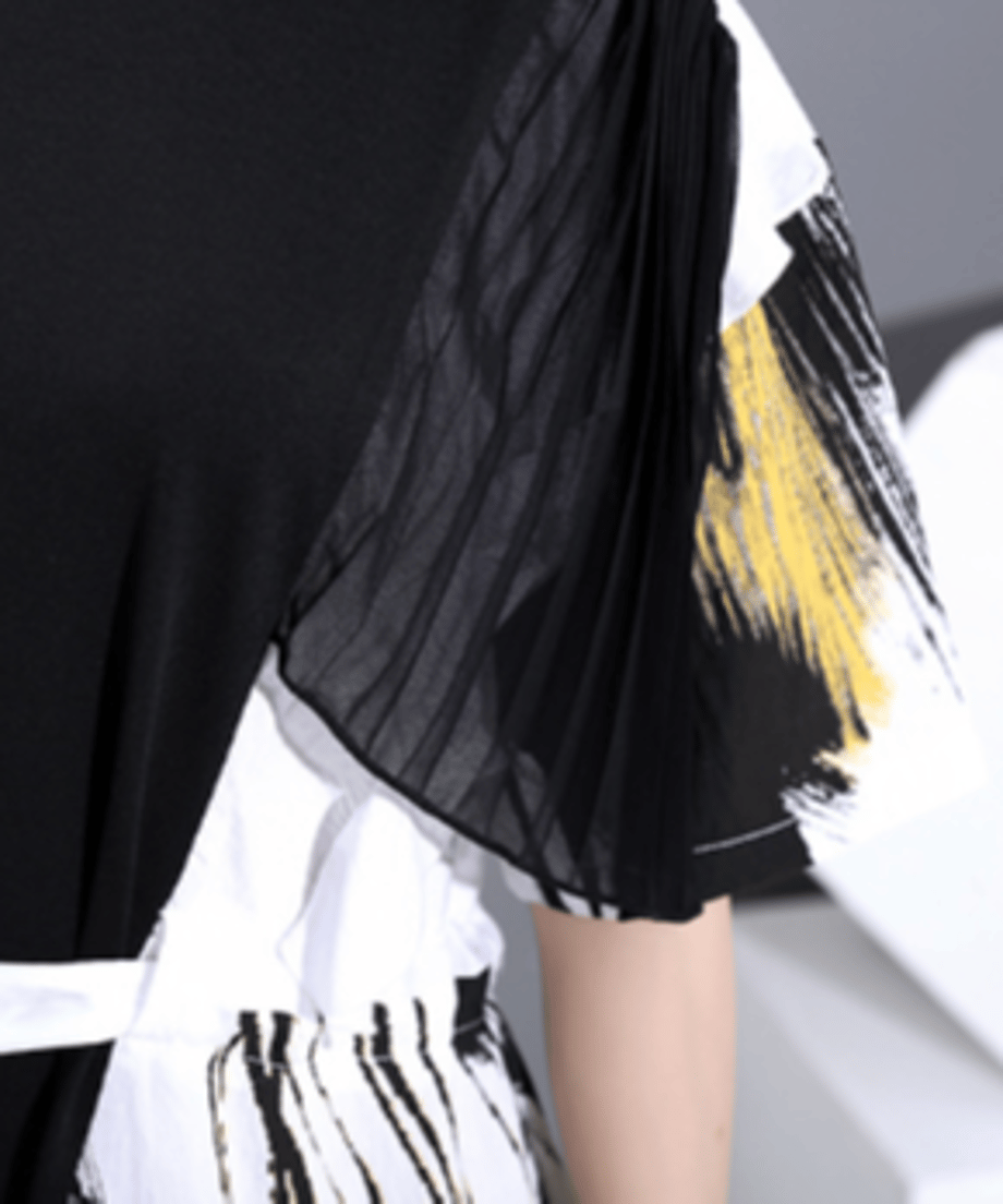 Split Abstract Art Dress