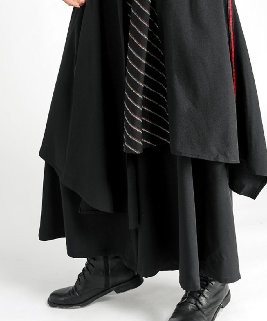 Layered Wrap Wide Pants