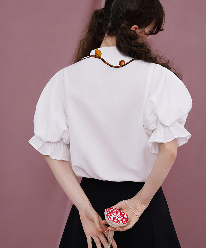 Mushroom Berry Blouse