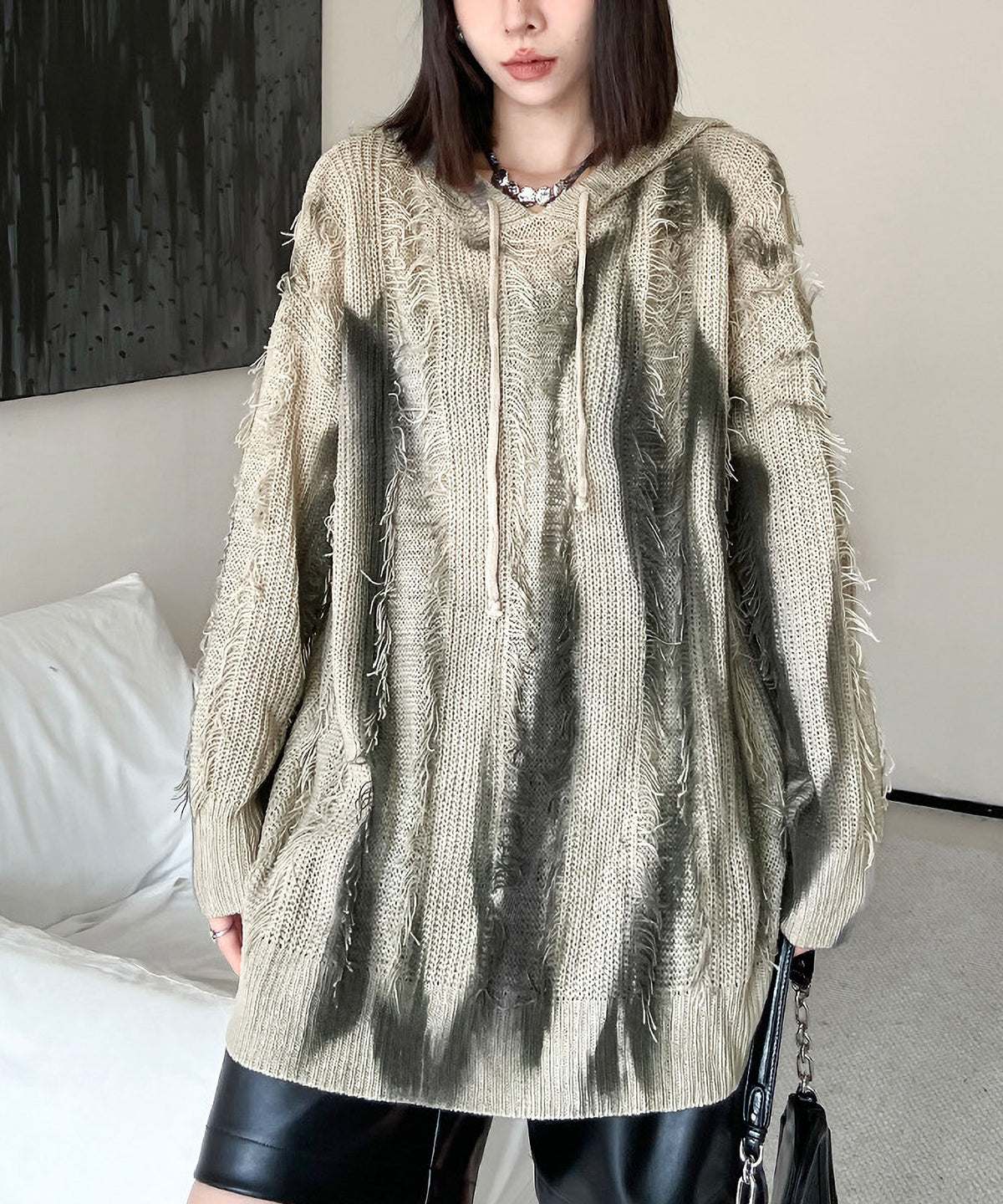 Gradation Mesh Hoodie