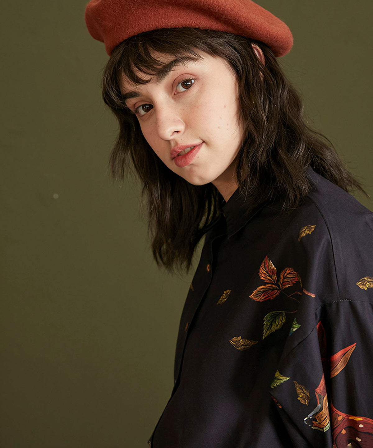 Deer Print Blouse