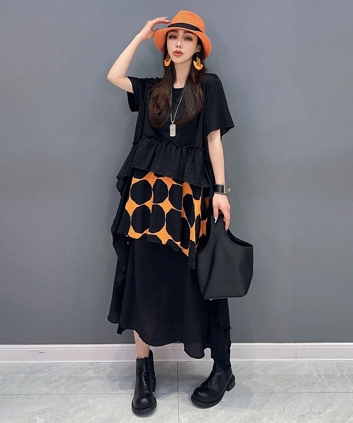Dot Tiered Dress