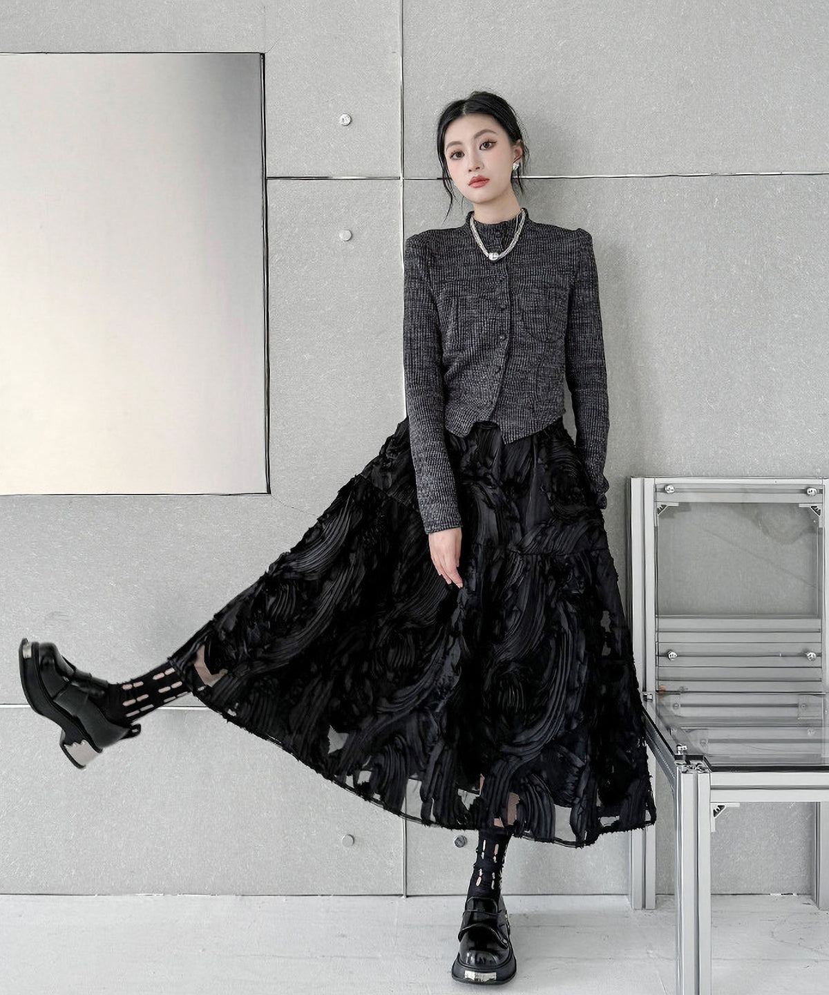 Three-dimensional Pattern Skirt