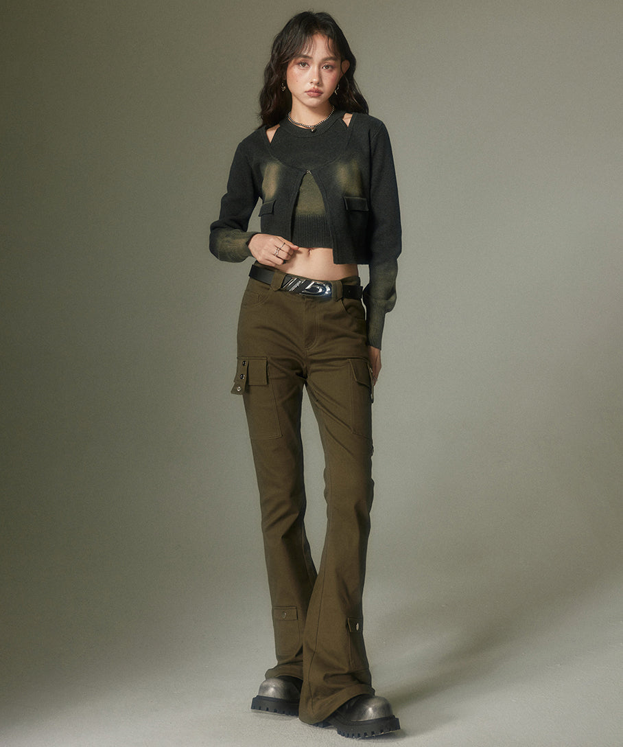 Straight Micro Flare Pants