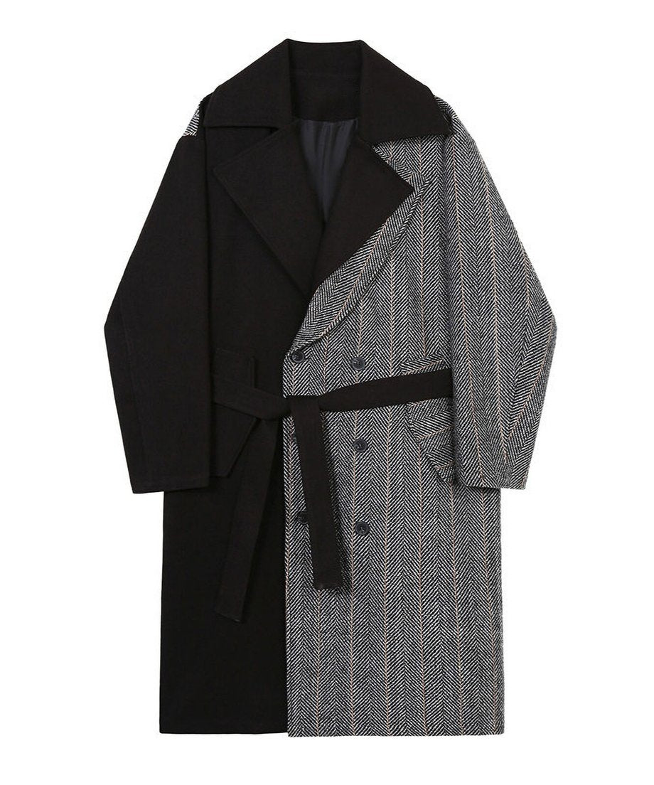 Contrast Double Coat