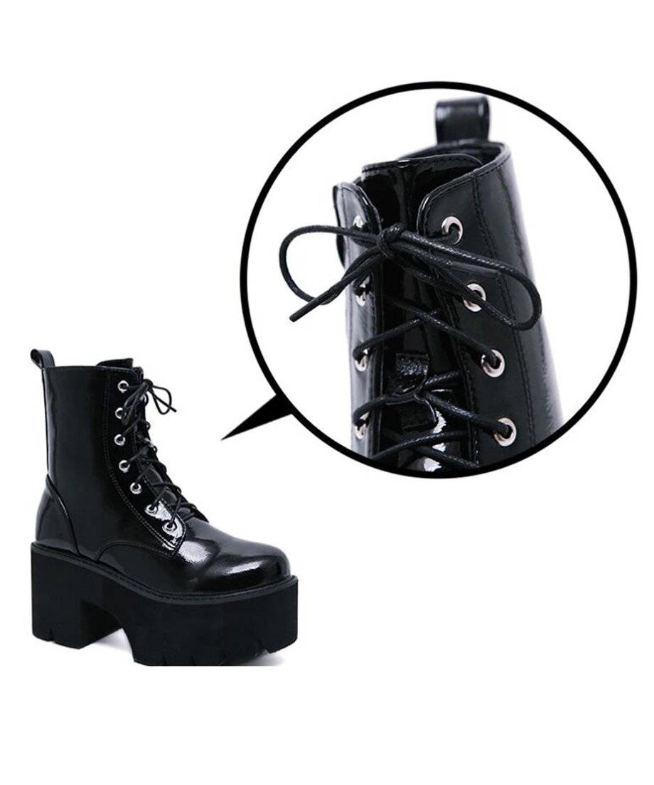 Lace Up Platform Boots