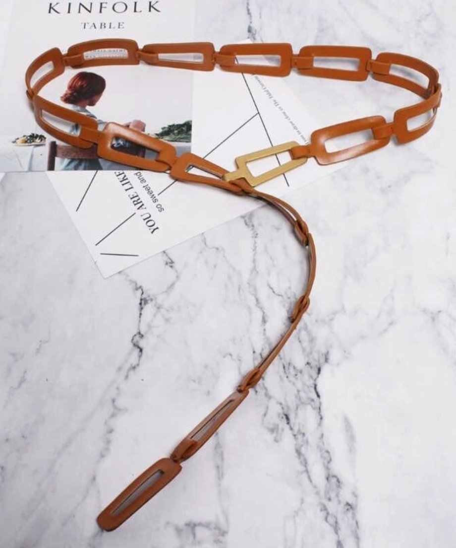 Rectangular Chain Art Belt