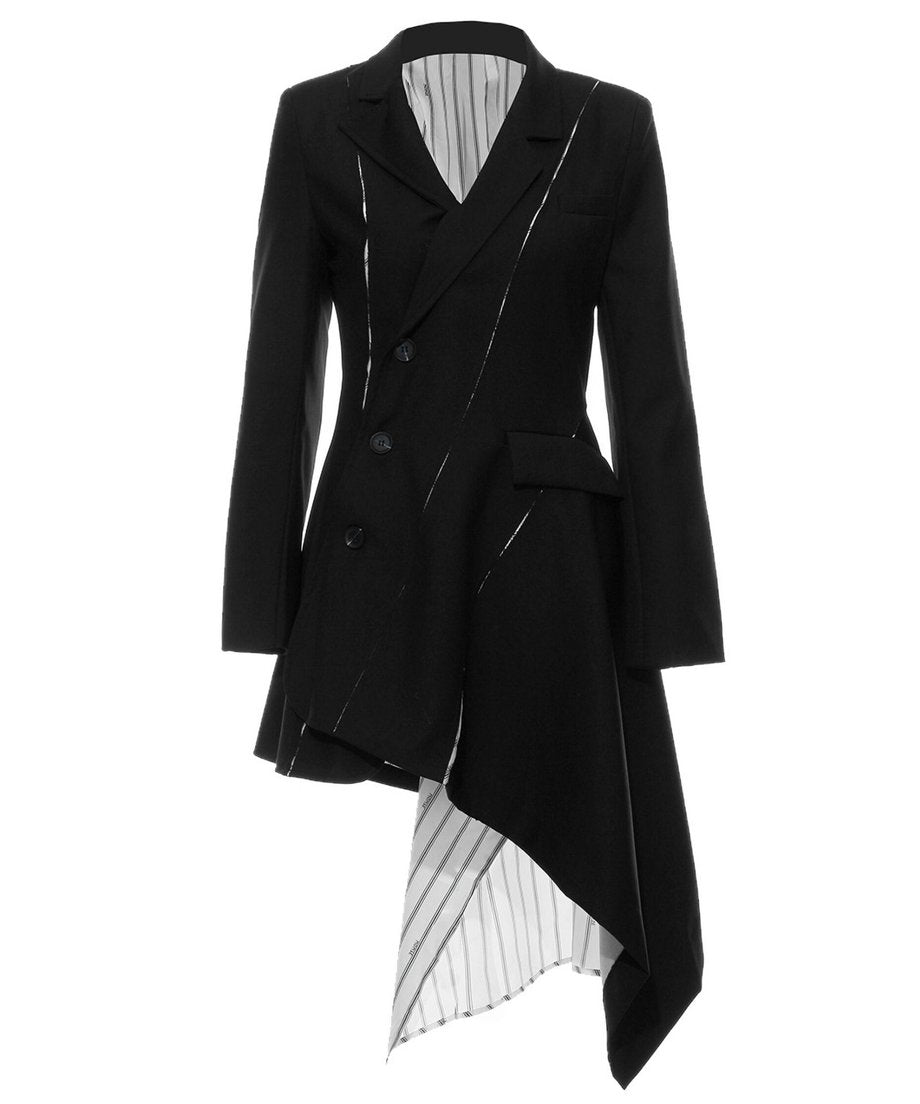 Pleated Panel Tailored Jacket