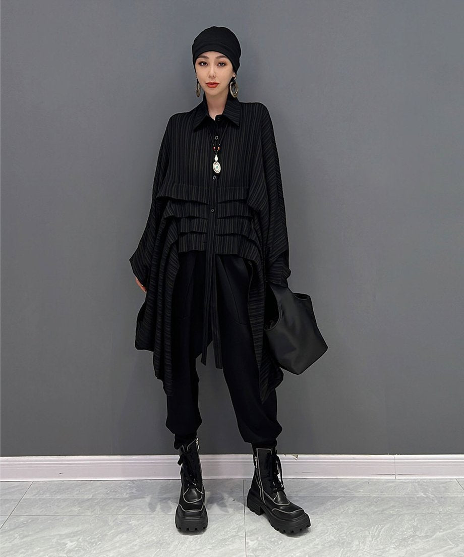 Pleated Layered Volume Shirt