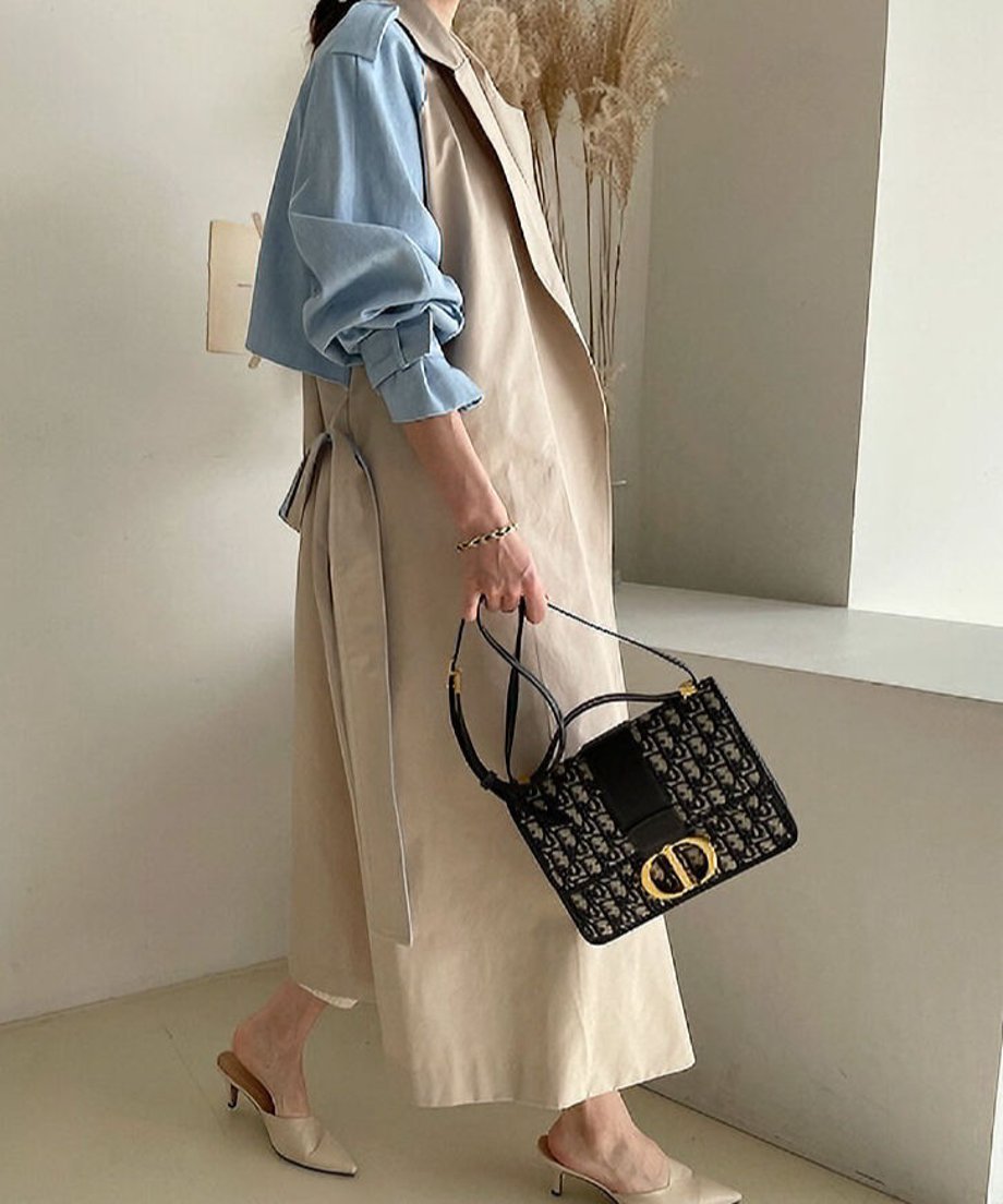 Raglan Sleeve Trench Coat