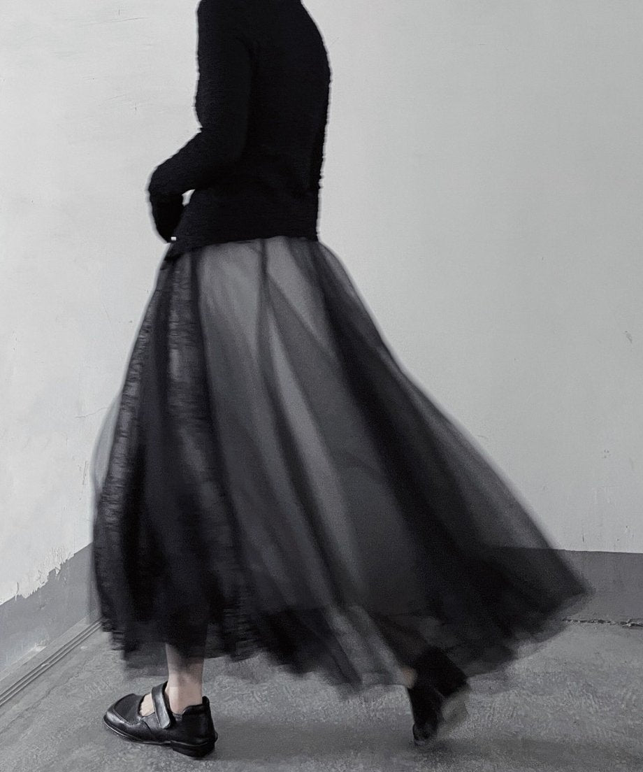 Tulle Layered Gradient Skirt