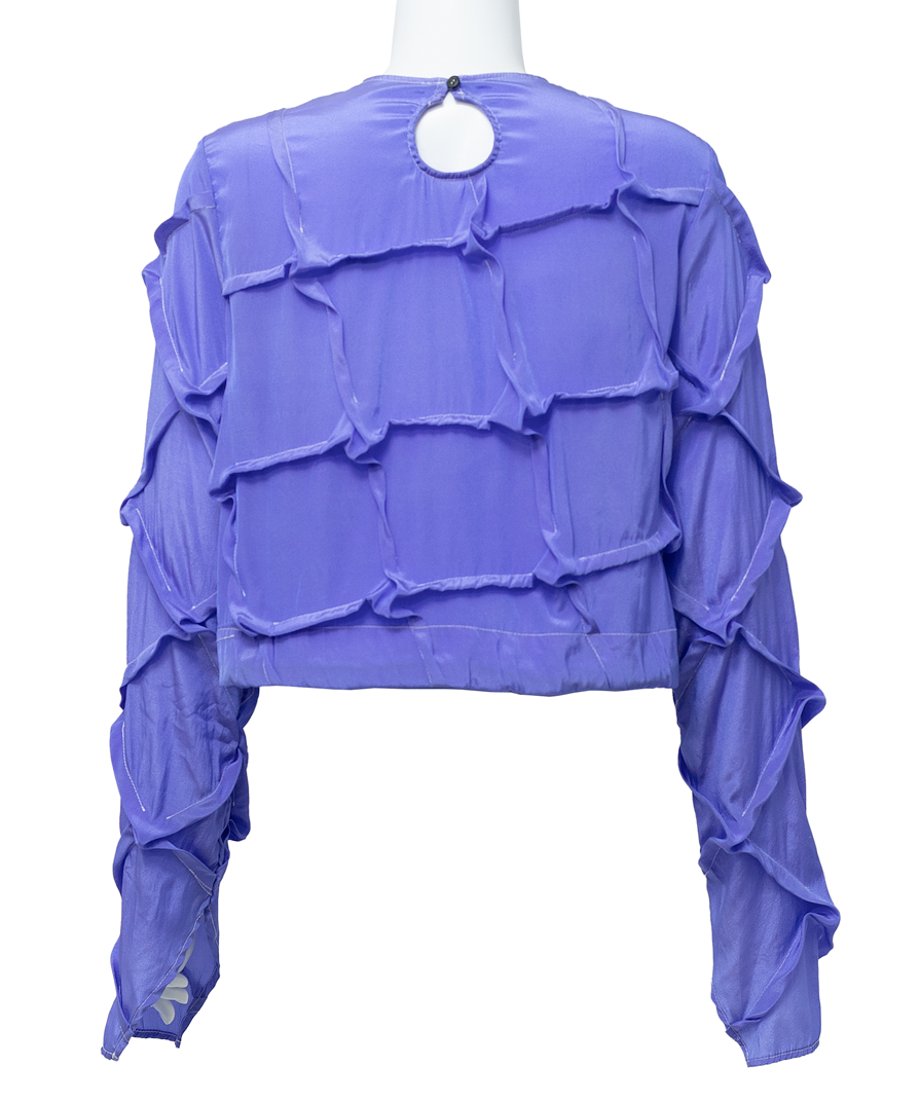 Round-neck Mulberry Top