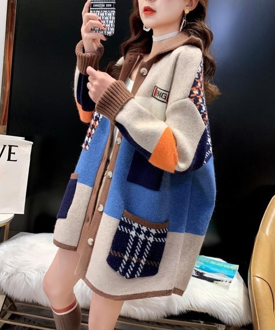 Panel Knit Cardigan